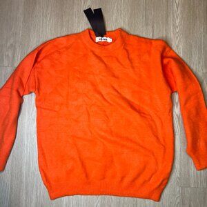 Real Takai Orange Sweater, Size L